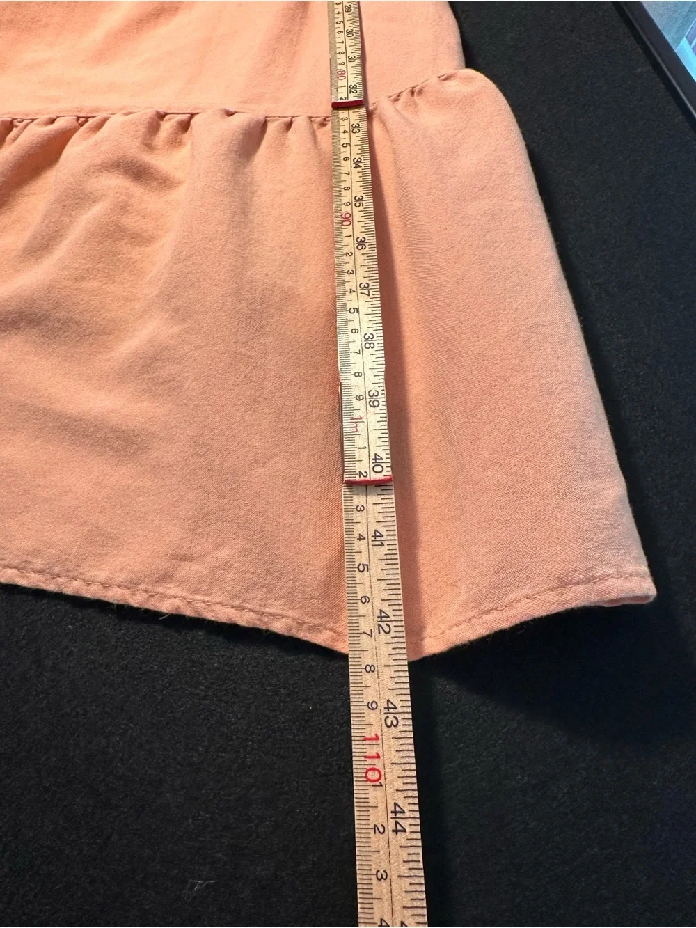 Blu Pepper Dress Womens Small Pink Smocked Midi Tiered Sundress Cottagecore - Picture 8 of 8